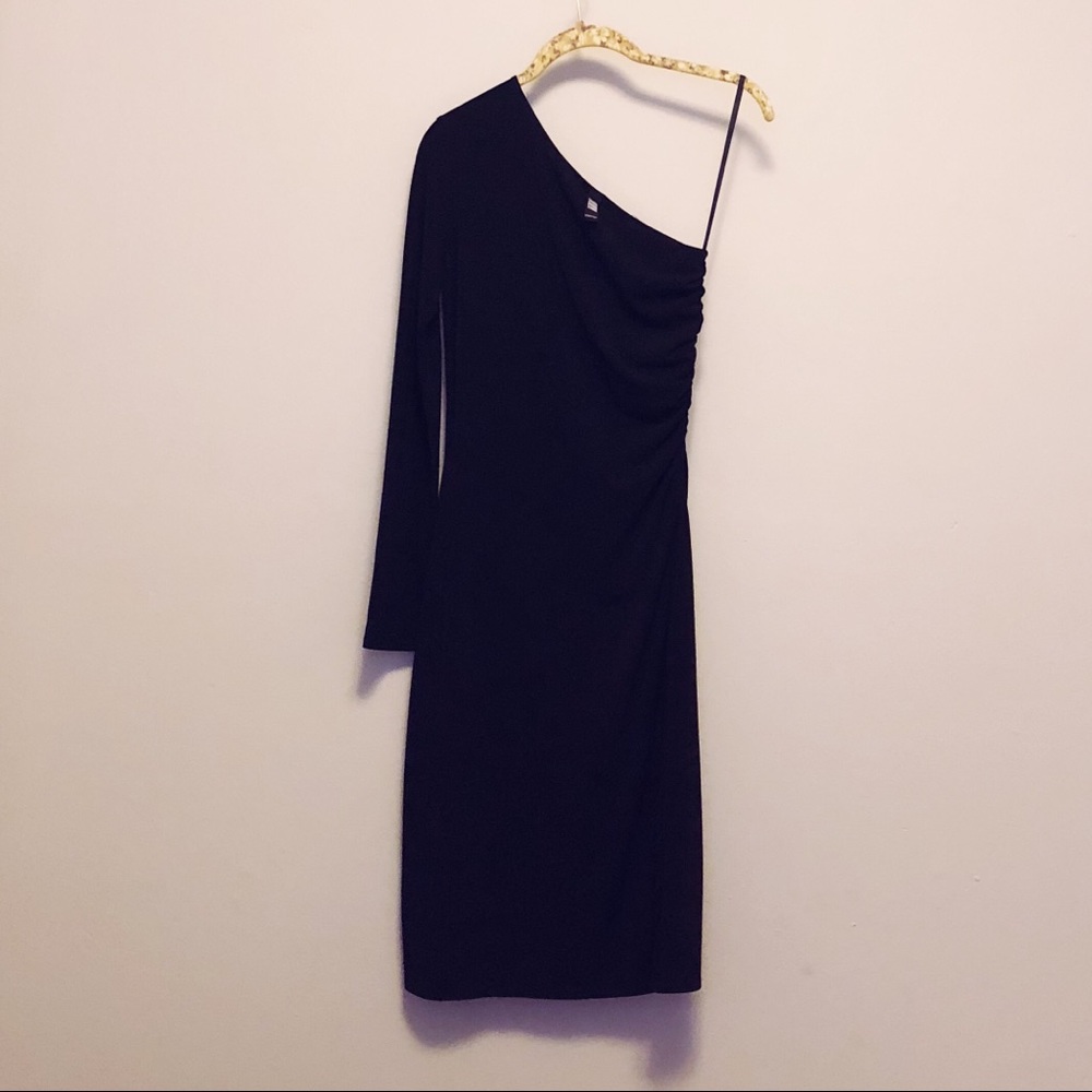 Black One Shoulder Dress, Laundry by Shelli Segal
